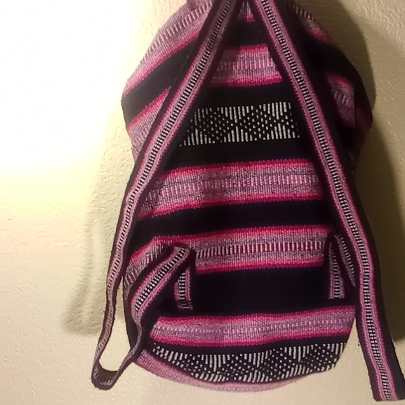 Cancun Mexico Stitched Nylon/Cotton Backpack - Picture 5 of 5